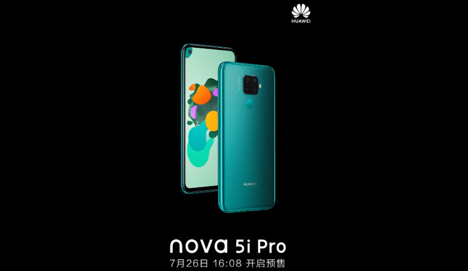 Huawei Nova 5i Pro launched with 6.26-inch FHD+ display, Kirin 810, 32MP in-display camera