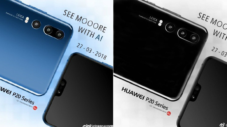 Huawei P20 promo images reveal triple camera setup with AI functions