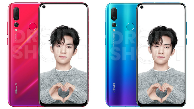 Huawei Nova 4 press renders shows in-screen selfie camera