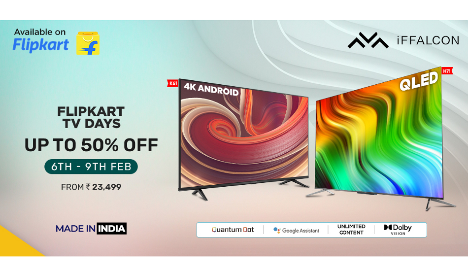 iFFALCON Day on Flipkart: Offers on H71 and K61 models