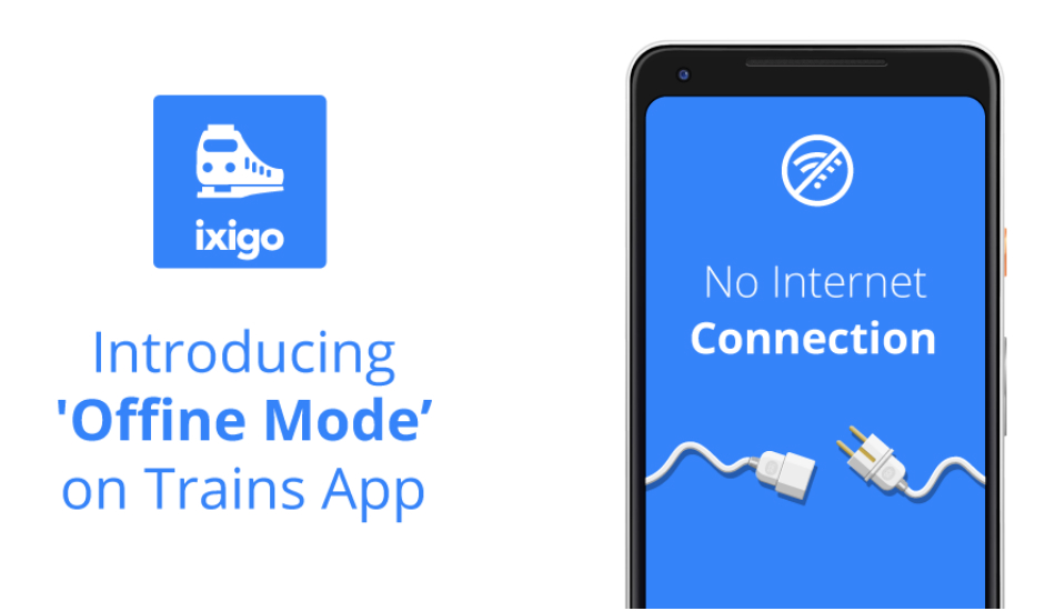 Ixigo Trains app updated with offline mode on Android