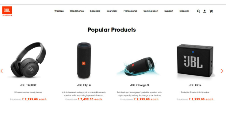 JBL launches online brand store in India