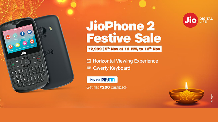 Reliance JioPhone 2 to be available for open sale from November 5 to 12