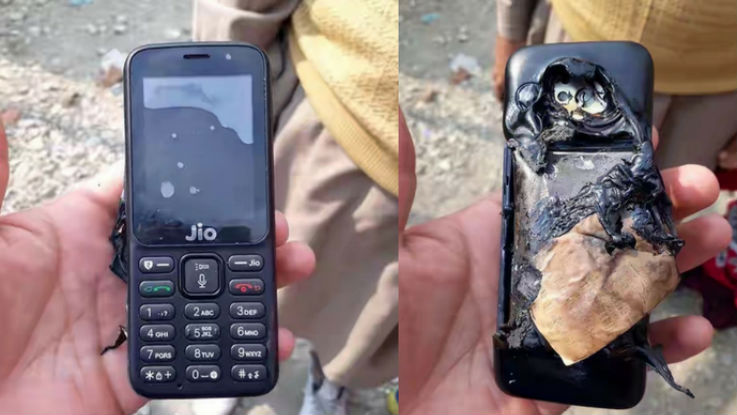 Reliance JioPhone allegedly exploded while charging