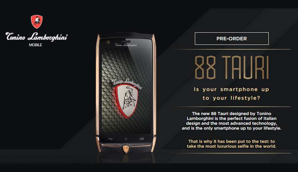 Lamborghini 88 Tauri smartphone launched for Rs 3.6 lakhs