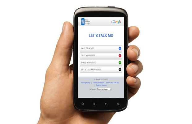 Create your own mobile website with Google