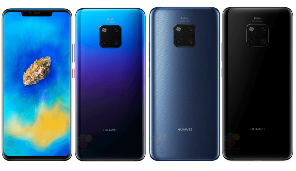 Huawei Mate 20 Pro renders reveal triple-camera setup, in-screen fingerprint scanner