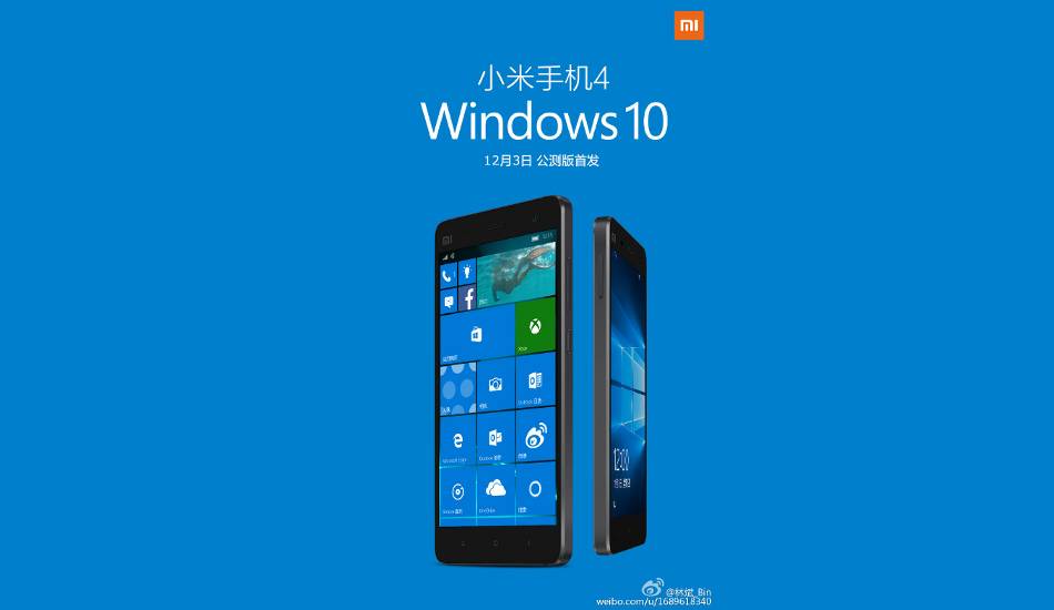 Xiaomi Mi 4 to get Windows 10 this Thursday