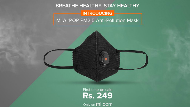 Xiaomi Mi AirPOP PM.25 Anti-Pollution Mask launched in India for Rs 249