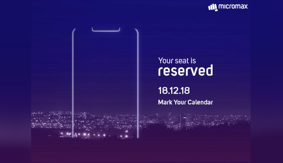 Micromax to launch a notched-smartphone on December 18