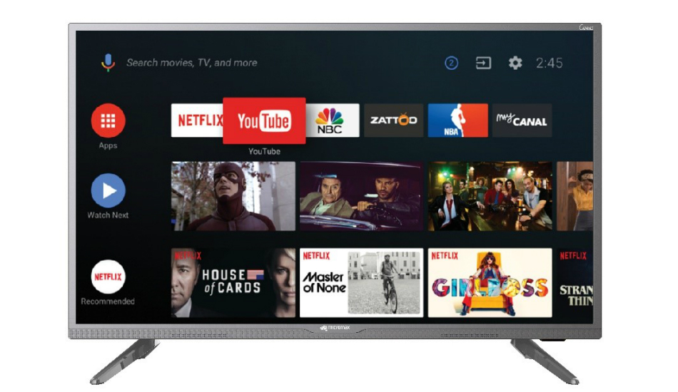 Micromax announces Canvas 3 Smart TV with Android 7.0, Aptoide store