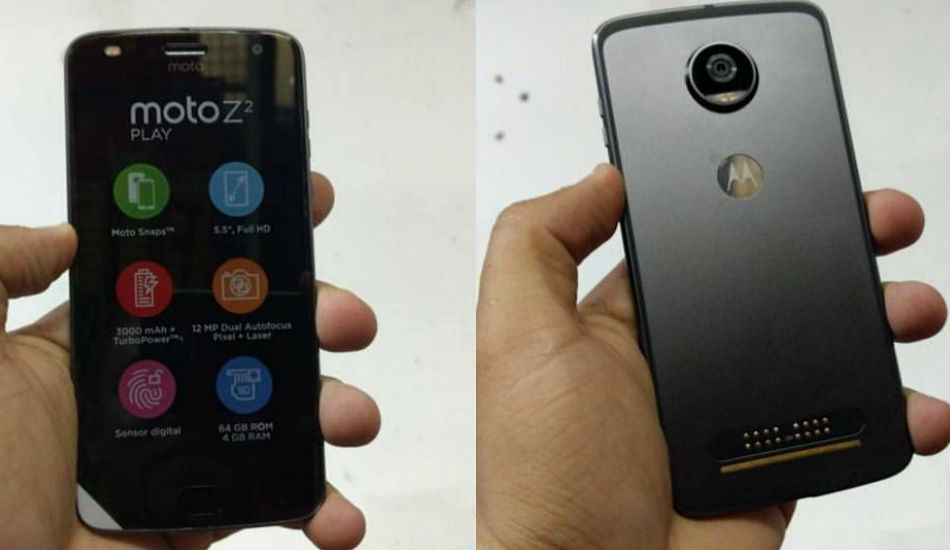 Moto Z2 Play retail box along with phone and box content leaked online