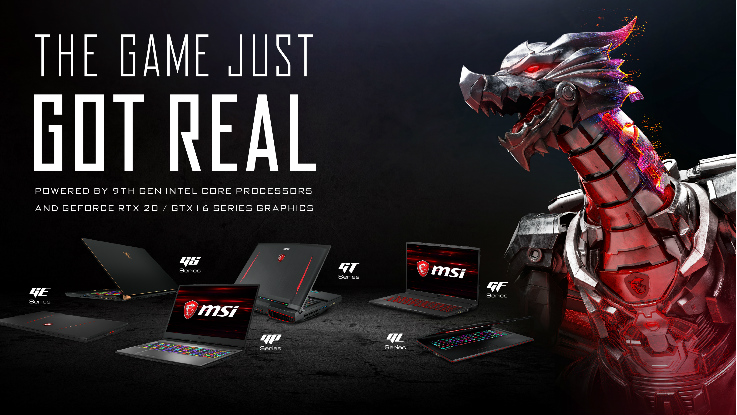 MSI introduces new lineup of gaming laptops with 9th generation of Intel Core processors in India