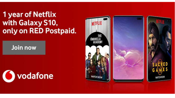 Buy Samsung Galaxy S10 to get free 1 year Netflix subscription, data from Vodafone Idea