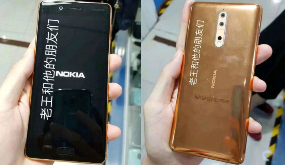 Nokia 8 leaked live images reveal copper colour, dual-camera setup