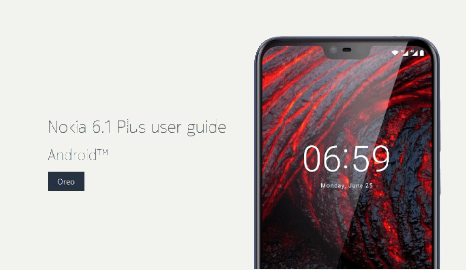 Nokia 6.1 Plus user guide pops up with Indian SAR info, launch imminent?