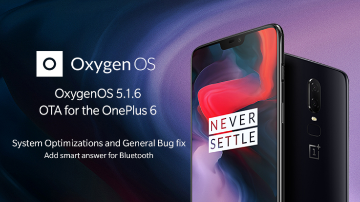 OnePlus 6 OxygenOS 5.1.6 update brings portrait mode for selfies, dual 4G support and more