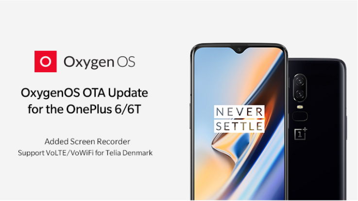 OnePlus 6, 6T new OxygenOS update brings screen recorder and more