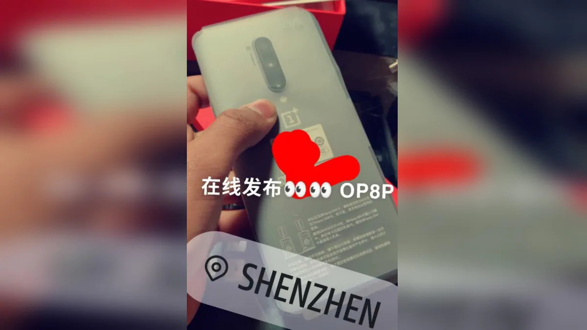 OnePlus 8 Pro leaked hands-on picture show quad rear cameras