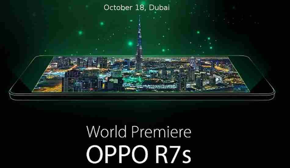 Oppo R7s to be unveiled on October 18th