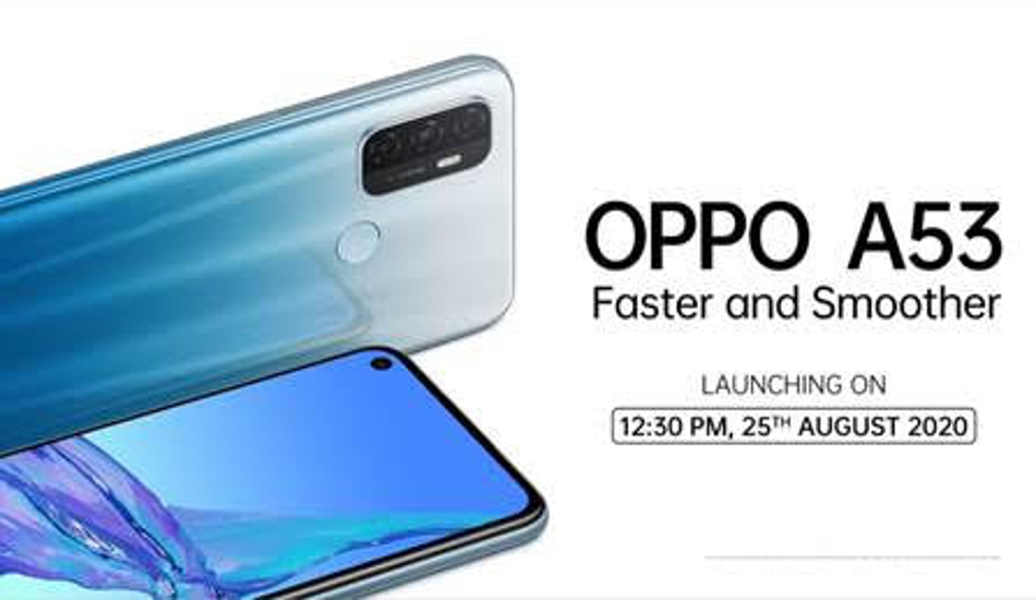 Oppo A53 to launch in India on August 25 with 90Hz refresh rate under 15k