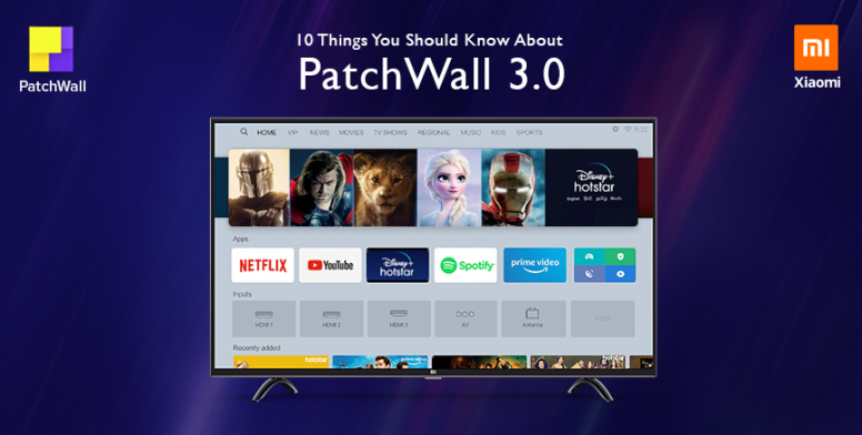 Xiaomi starts rolling out PatchWall 3.0 to Mi TVs in India with enhanced UI