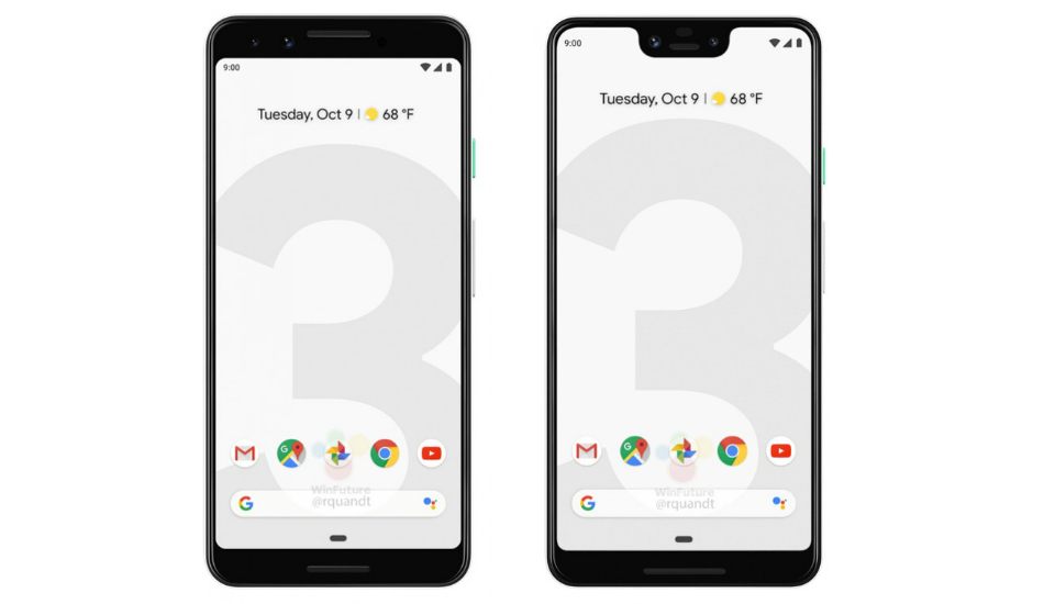 Google Pixel 3, Pixel 3 XL ‘almost’ official renders reveal Black & White variants