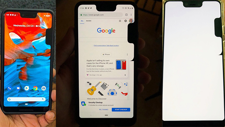 Google Pixel 3 XL bug adds a second notch on the side of display