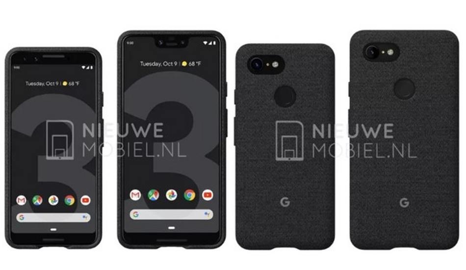 Google Pixel 3 and Pixel 3 XL renders leaked