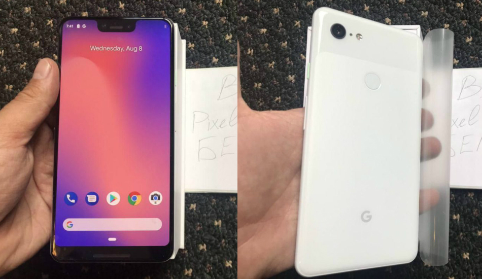 Google Pixel 3 XL smiles for the camera, a huge notch is just around the corner