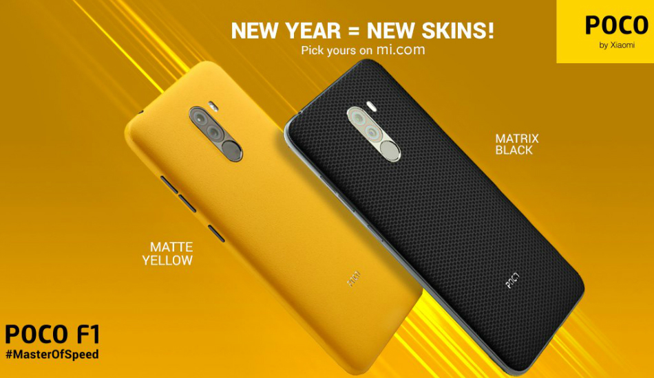 Xiaomi releases two new skins for Poco F1 in India