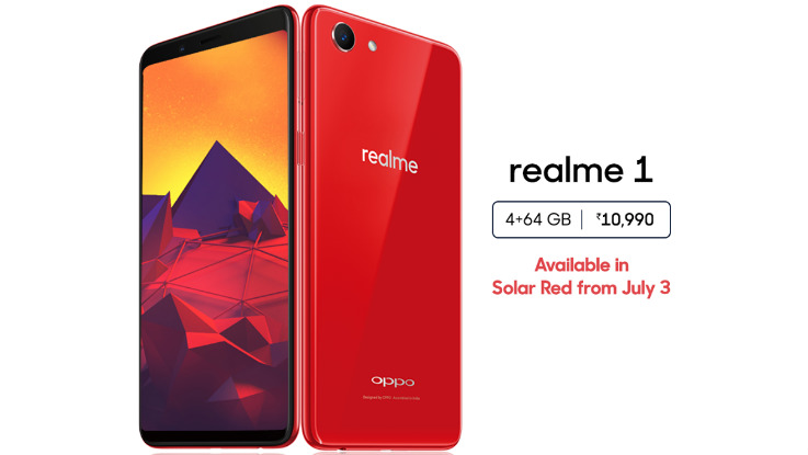 Realme 1 Solar Red colour option launched in India, to be available from July 3