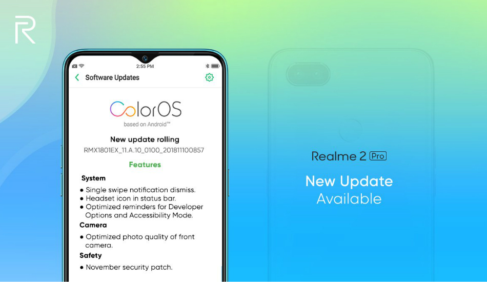 Realme 2 Pro rolled out ColorOS update with November security patch, will soon be developer friendly
