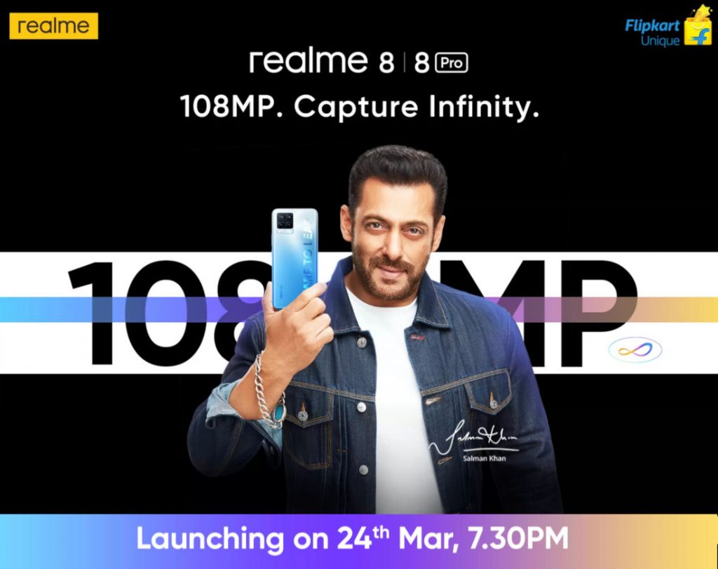 Realme 8, Realme 8 Pro set to launch in India on March 24