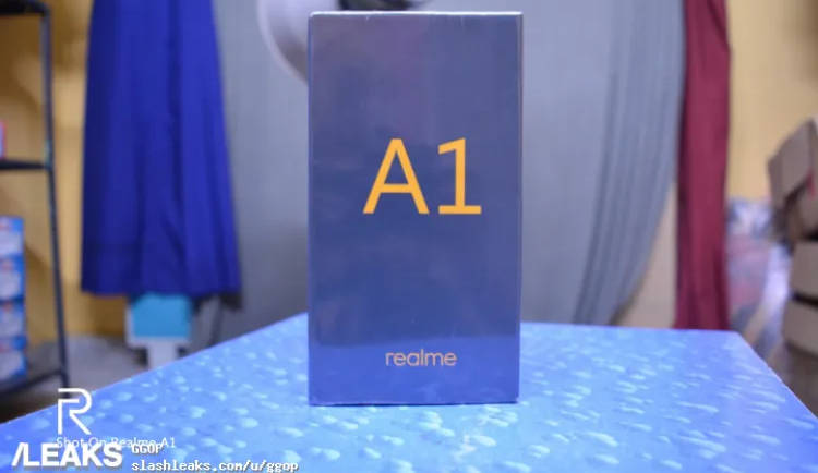 Realme A1 retail box leaked