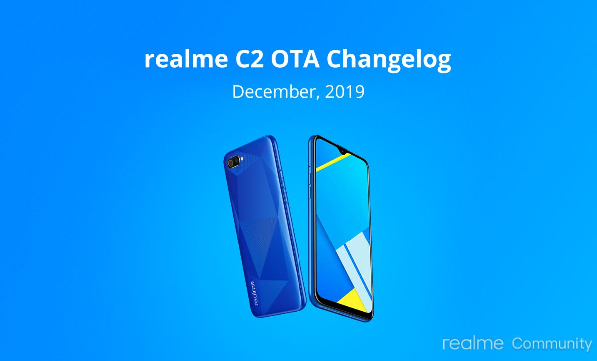 Realme C2 receives a new software update with Dark Mode Toggle and December security patch