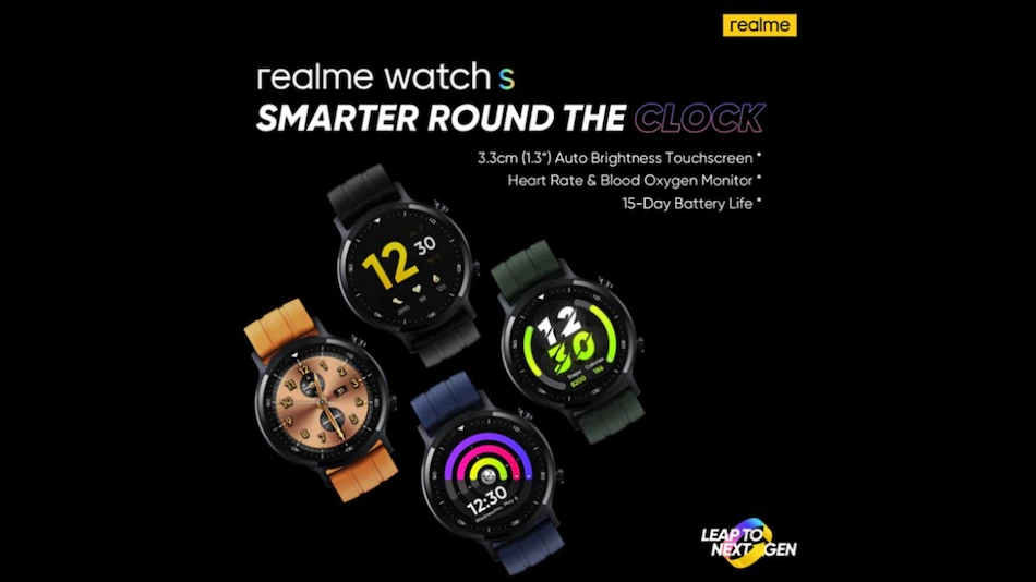 Realme Watch S with 1.3-inch round display to be launched on November 2