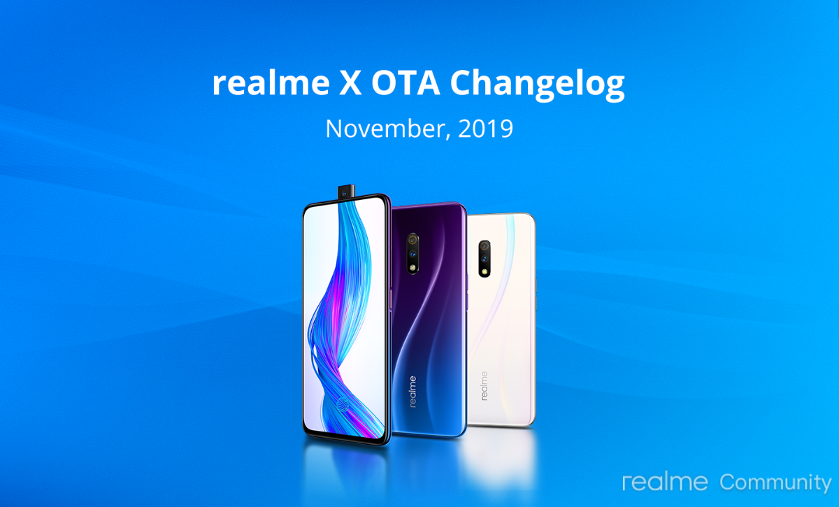 Realme X update brings dark mode quick switch toggle, November security patch, more