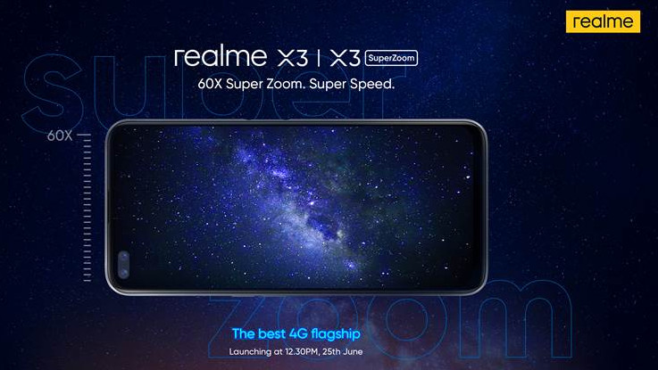 Realme X3, X3 SuperZoom confirmed to launch in India on June 25