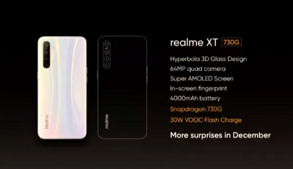 Realme XT 730G to be launched in December