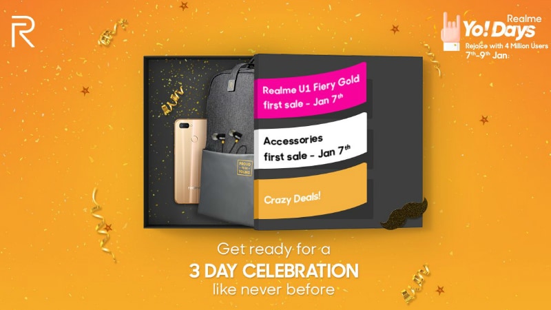 Realme hits 4 million users, announces the Realme Yo Days