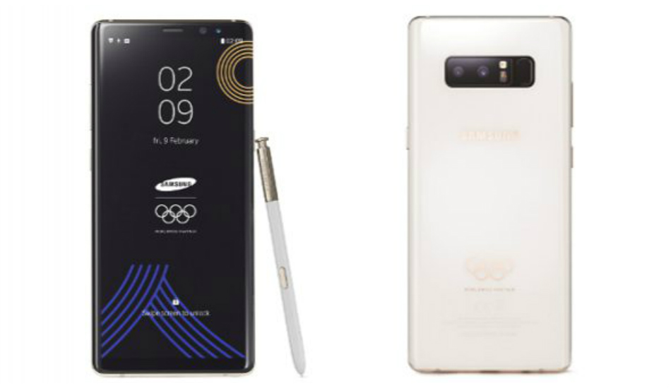 Samsung Galaxy Note 8 PyeongChang 2018 Winter Olympic Games Limited Edition announced