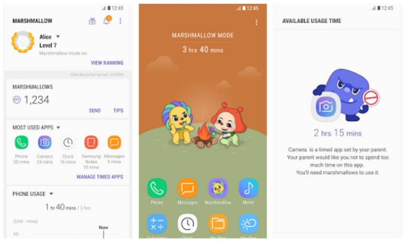 Samsung Marshmallow is a new Parental Control app and not an Android version