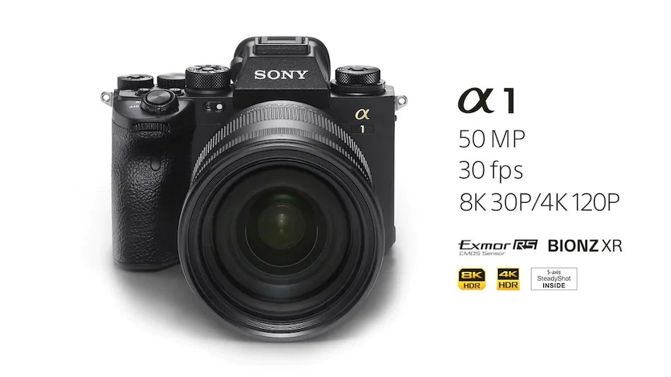 Sony Alpha 1 full-frame mirrorless camera launched with 50.1MP Sensor, 8K recording