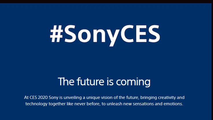 Sony to unveil a ‘unique vision of the future’ on January 6 at CES 2020