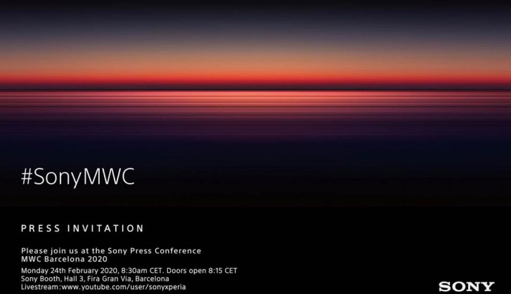Sony sets a date for MWC 2020 event