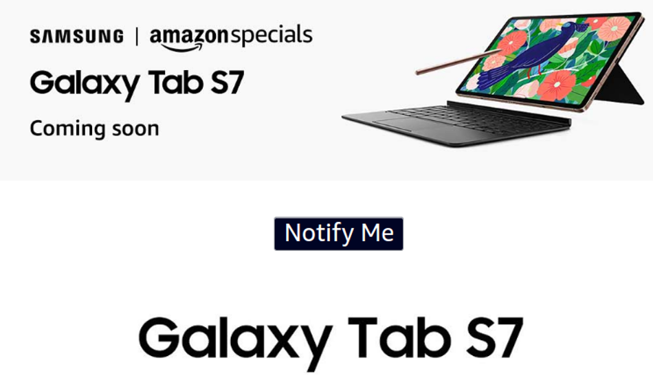 Samsung Galaxy Tab S7 to launch in India soon