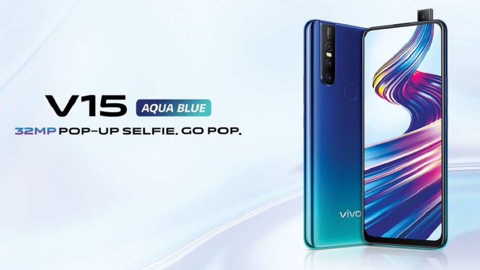 Vivo V15 Aqua Blue color variant launched in India, comes with 32MP popup selfie camera