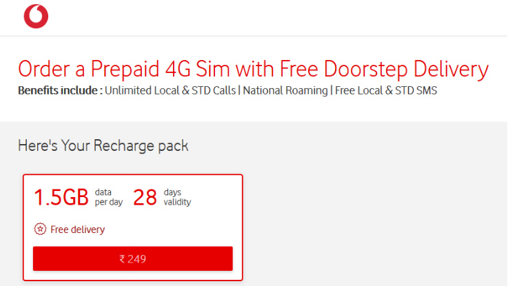 Vodafone introduces free home delivery of new prepaid SIM