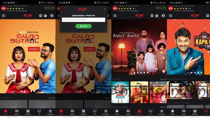 Vodafone Play mobile website launched in India